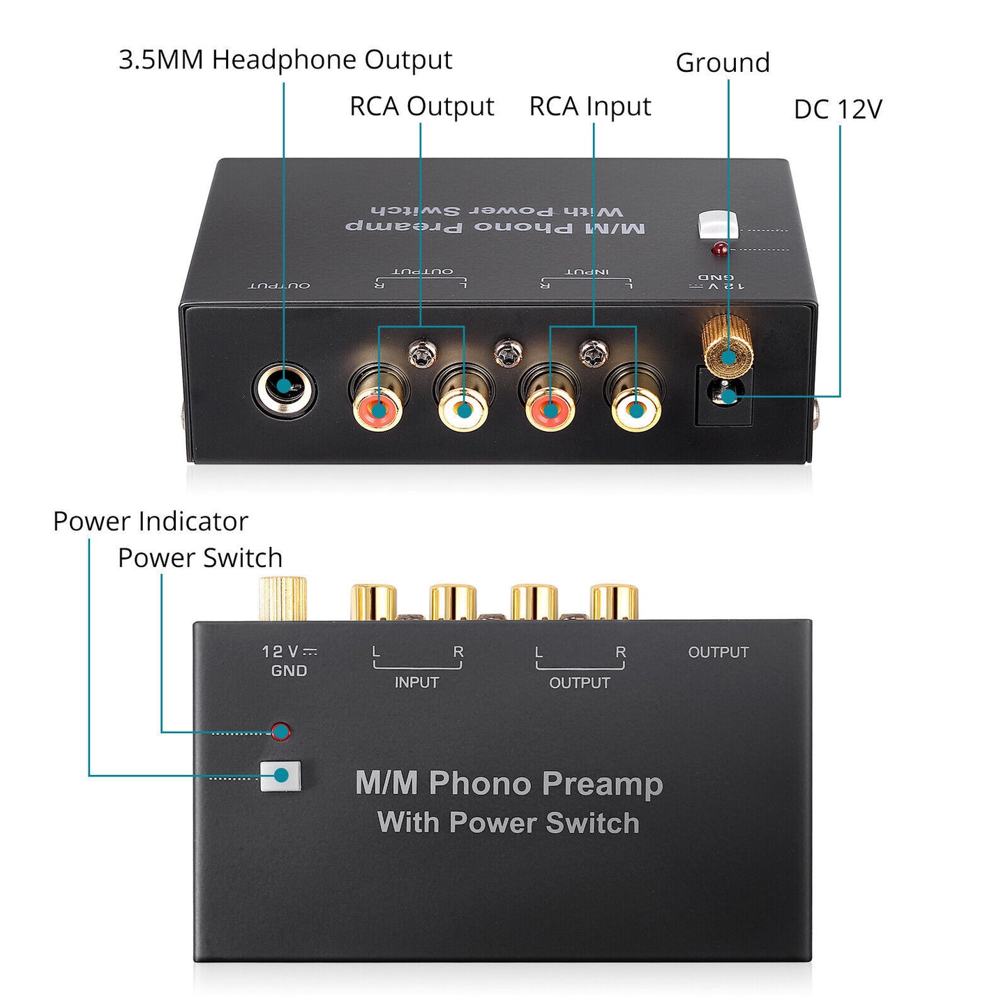 Turntable Preamplifier With Power