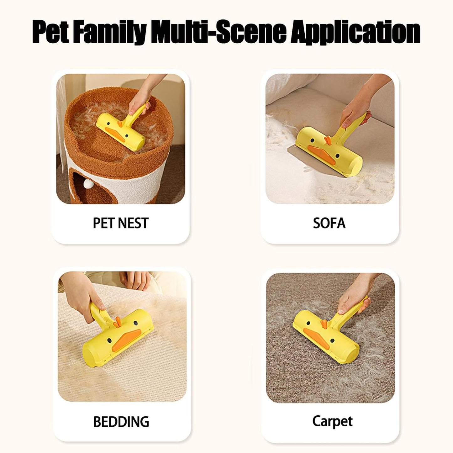 Reusable Pet Hair Remover for Sofa, Carpet & Clothes – Cat & Dog Fur Tool